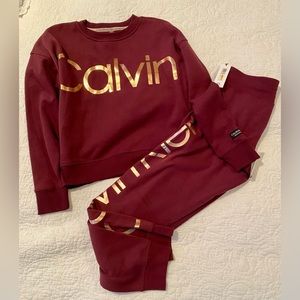 NWT! Calvin Klein Performance Jogger Set Size Small